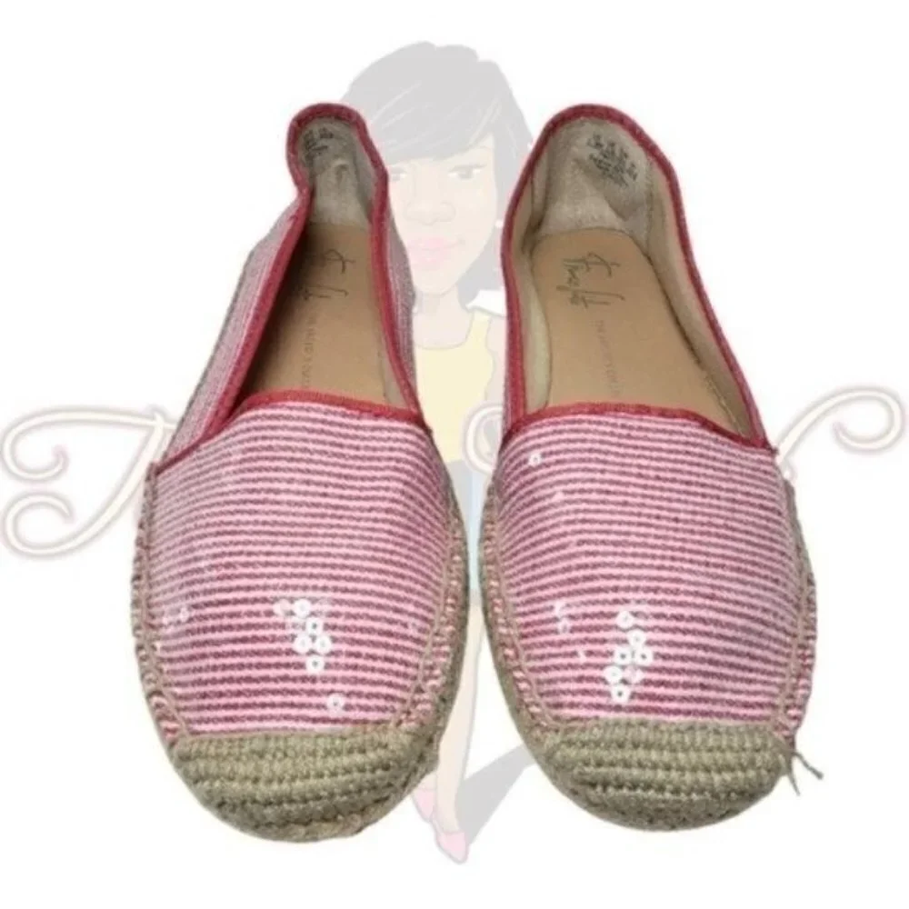 Franco Sarto Espadrille Flats A-Whip Sz 7.5M